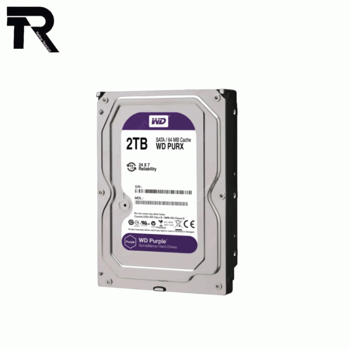 HDD 2TB W.D PURPLE کارکرده