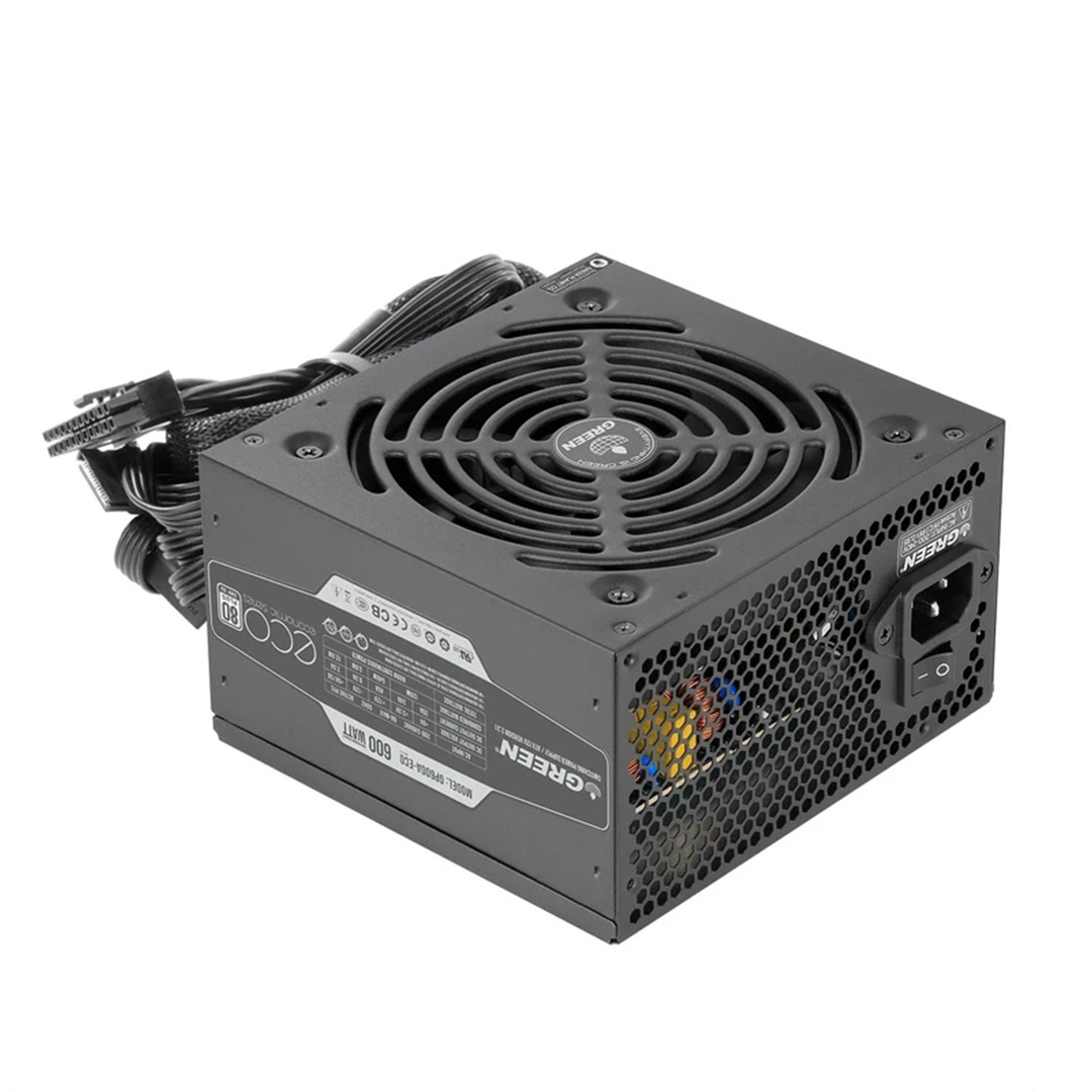 5 منبع تغذیه کامپیوتر گرین مدل GP600A-ECO Rev3.1