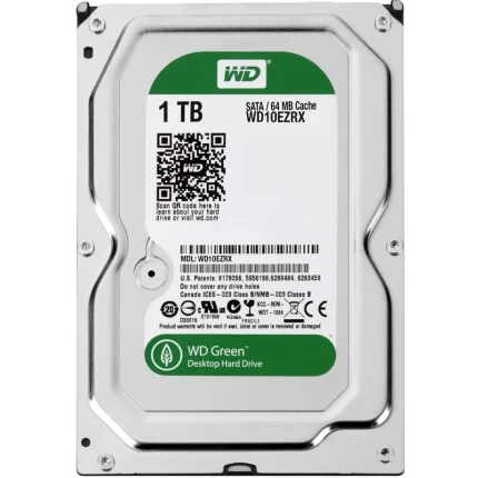 هارد HDD اینترنال وسترن دیجیتال سبز مدل WD10EZRX ظرفیت 1 ترابایت استوک