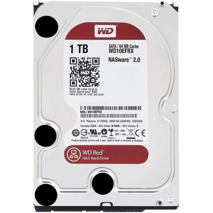 هارد HDD اینترنال وسترن دیجیتال مدل Red WD10EFRX ظرفیت 1 ترابایت استوک