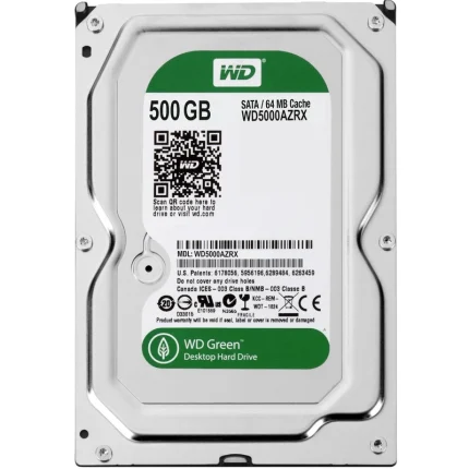 هارد HDD اینترنال وسترن دیجیتال سبز مدل WD5000AZRX ظرفیت 500 گیگابایت استوک