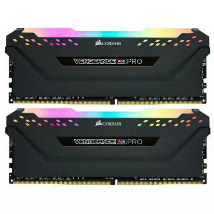 رم کامپیوتر کورسیر دو کاناله مدل VENGEANCE RGB PRO فرکانس 3600 مگاهرتز DDR4 تایمینگ CL18 حافظه 32 گیگابایت