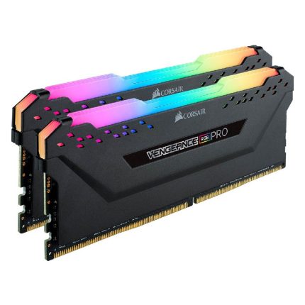 رم کامپیوتر کورسیر دو کاناله مدل Vengeance RGB Pro فرکانس DDR4 3200mhz تایمینگ CL16 حافظه 32 گیگابایت استوک