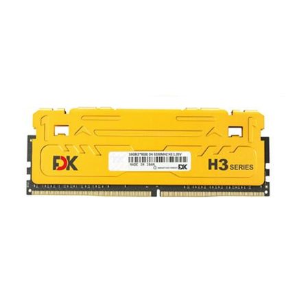 رم کامپیوتر فدک مدل H3 تک کاناله DDR4 فرکانس 3200 مگاهرتز CL16 فدک ظرفیت 16 گیگابایت استوک