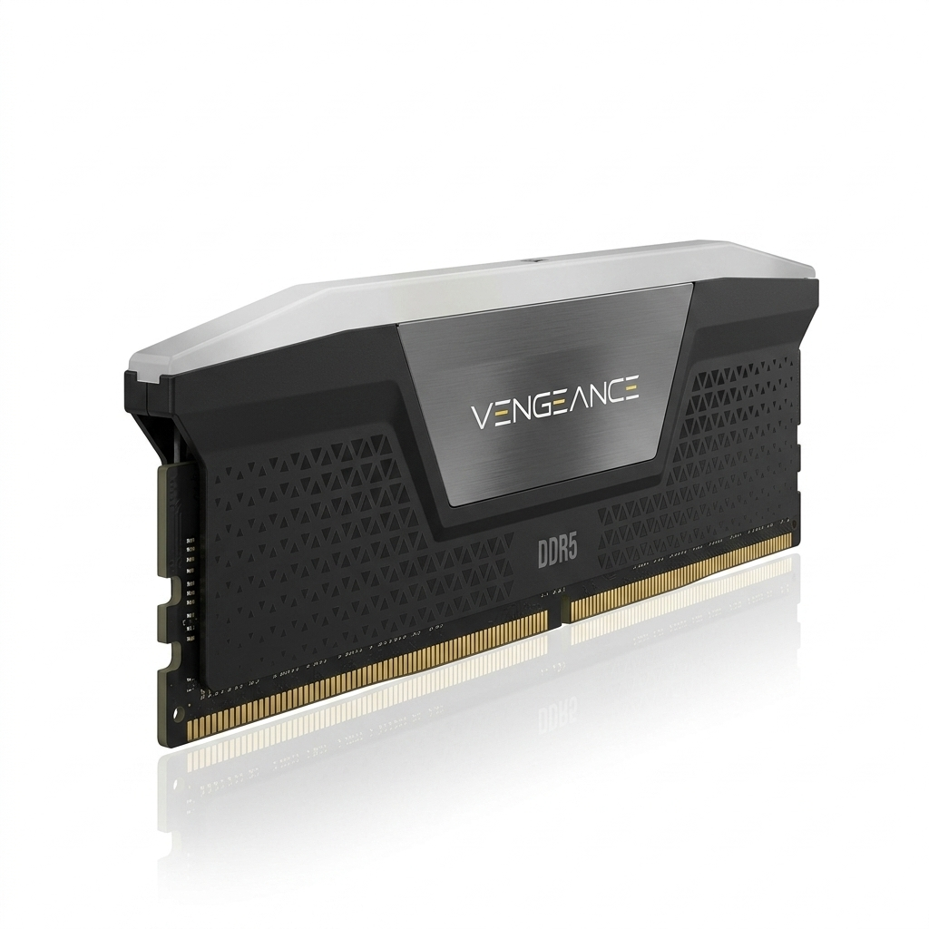 ماژول حافظه رم ۶۴ گیگابایت کورسیر Vengeance RGB نسل DDR5 با فرکانس ۵۶۰۰ مگاهرتز، سهربع جلو ماژول حافظه رم ۶۴ گیگابایت کورسیر Vengeance RGB نسل DDR5 با فرکانس ۵۶۰۰ مگاهرتز، سهربع جلو