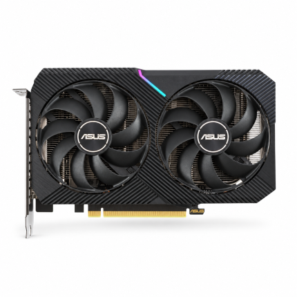 کارت گرافیک ایسوس Dual RTX 3060 12GB GDDR6 استوک با پس‌زمینه سفید
