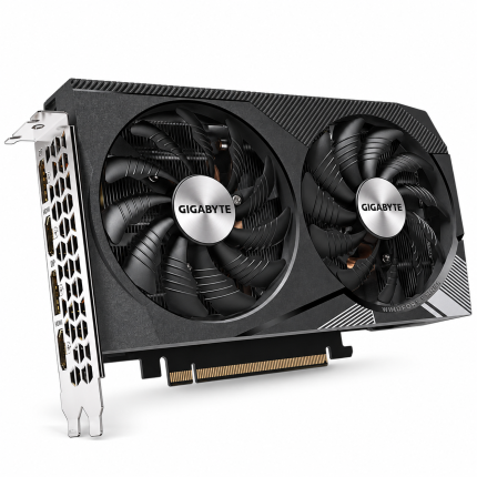کارت گرافیک گیگابایت WINDFORCE RTX 3060 12GB GDDR6 استوک با پس‌زمینه سفید