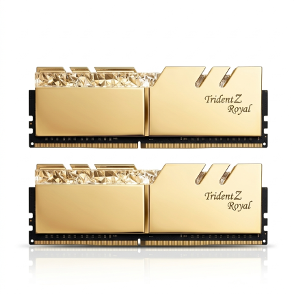 ماژول رم استوک جی اسکیل مدل Trident Z Royal رنگ طلایی ۳۲ گیگابایت دو کاناله DDR4 با سرعت ۳۶۰۰