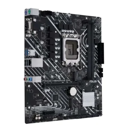 نمای زاویه‌دار مادربرد ایسوس ASUS PRIME H610M-E D4